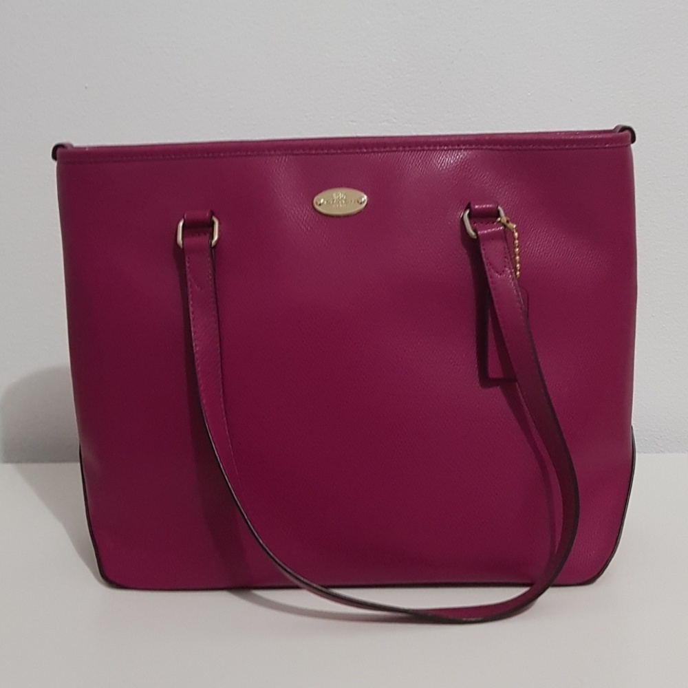 Coach Raspberry Tote